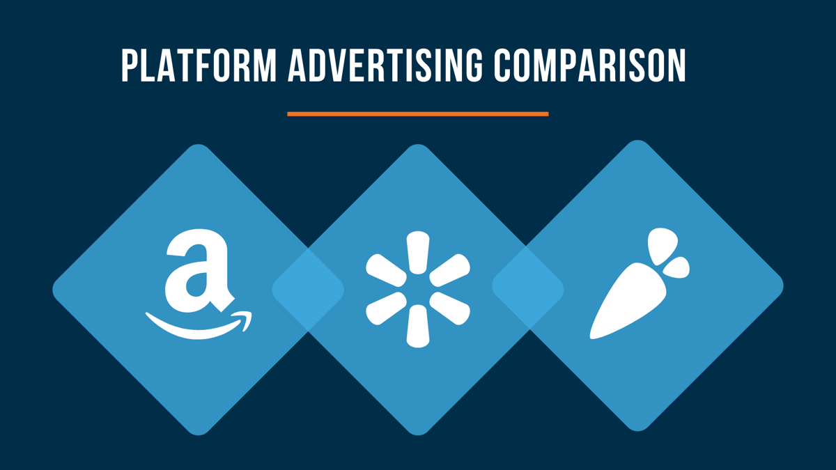 Amazon walmart instacart platform advertising comparison